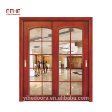 Portes d&#39;entrée de bureau en verre d&#39;impact de porte de salle de bains en verre de conception moderne